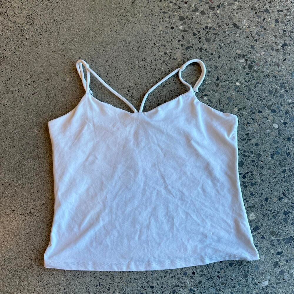joule women’s medium cami white tank top y2k